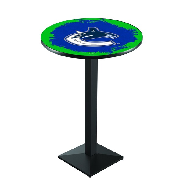 42" Blk Wrinkle Vancouver Canucks Pub Table